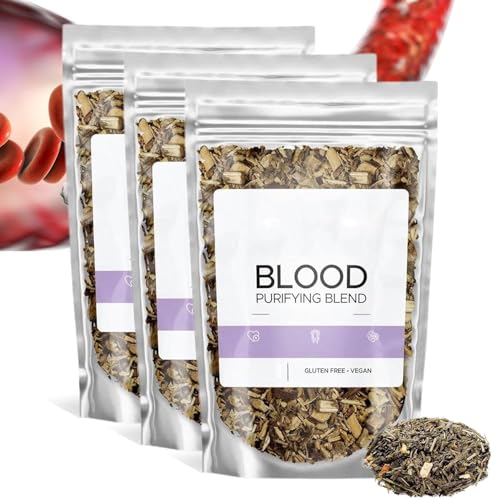 Blood Purifying Blend Tea, Blood Purifying Blend Tea Organic, Health Liver and Kidney Care Tea All Natural Ingredients, for Men Women(3pcs) von kumosaga