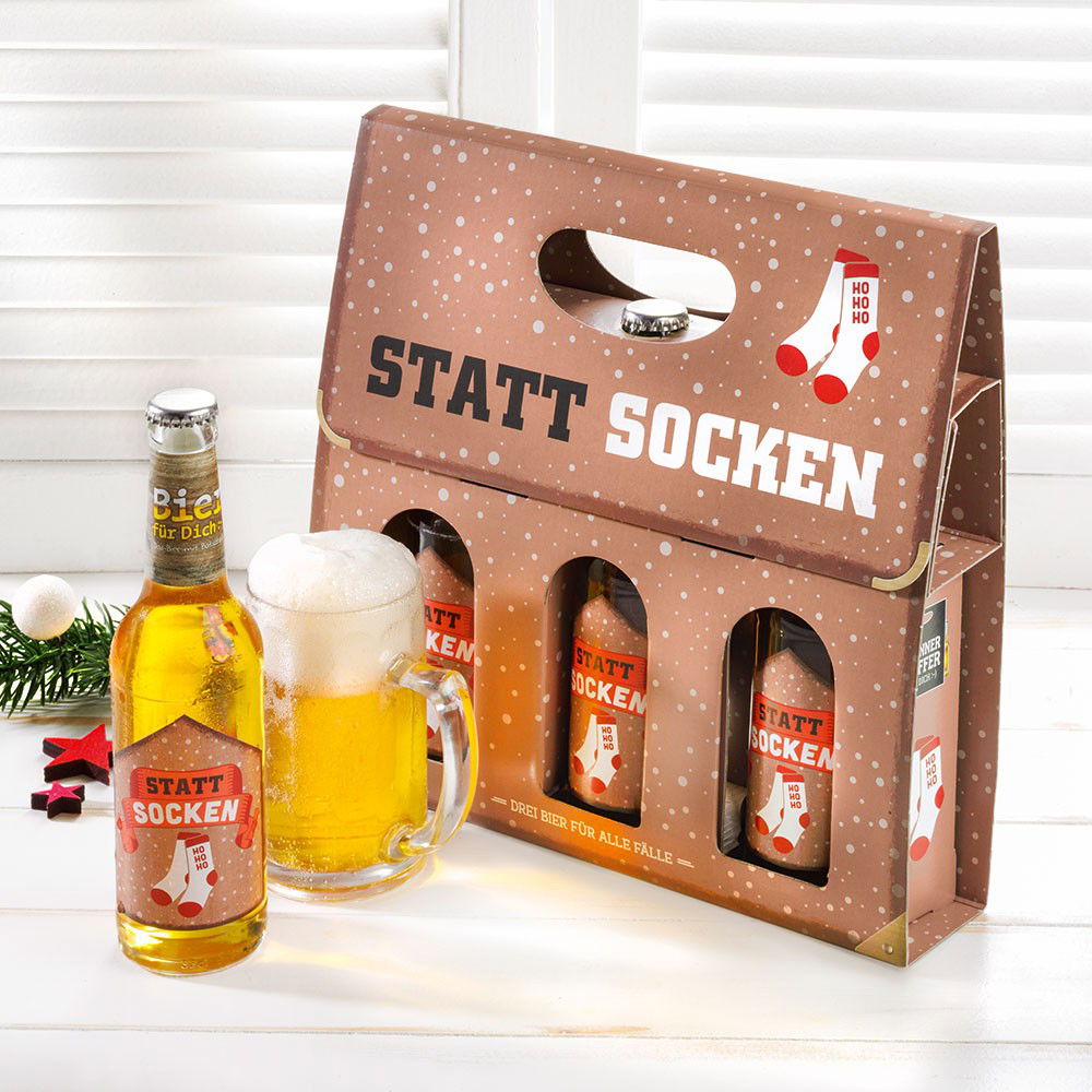 Männerkoffer mit Bier "Statt Socken" von la vida