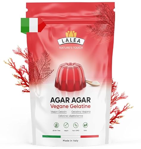 Agar Agar Pulver 115g - Veganes Gelatinepulver - Glutenfrei, Pflanzliche Gelatine - Premium Qualität für Geliermittel und Verdickungsmittel,HALAL, KOSCHER UND KETO von lalea