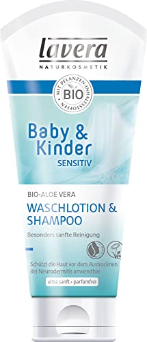 Lavera Baby & Kinder Sensitiv Waschlotion & Shampoo (6 x 200 ml) von lavera