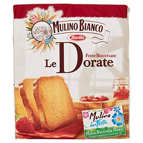 Mulino Bianco Le Dorate Fette Biscottate Golden Rusks aus Italien 315 g von le dorate