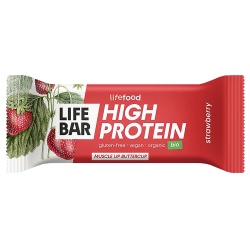 Erdbeer-Fruchtschnitte High Protein von lifefood