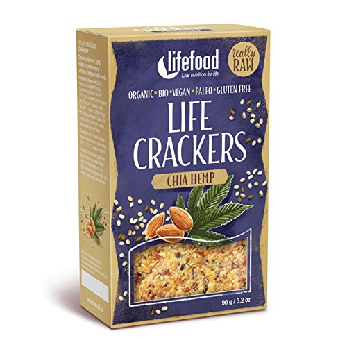 lifefood Life Crackers Chia Hanf, 2er Pack (2 x 90 g) von lifefood