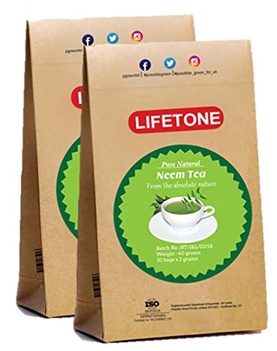 Neem-Blatt-Tee | Teatox Extreme Detox Tee | 100% natürlich und tropisch (40 Teebeutel) von lifetone the tea for better life