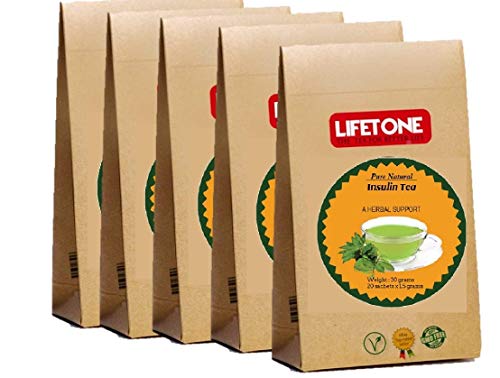 lifetone the tea for better life Costus igneus Blatttee | Diabetischer Tee | 100 Teebeutel von lifetone the tea for better life