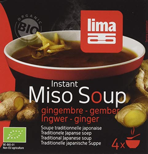LIMA Instant Miso Suppe Ingwer, 3er Pack (3 x 60 g) von lima