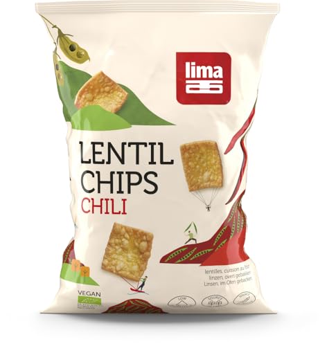 Lentil Chips Chili 12 x 90 gr von lima