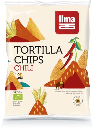 Tortilla Chips Chili 18 x 90 gr von lima