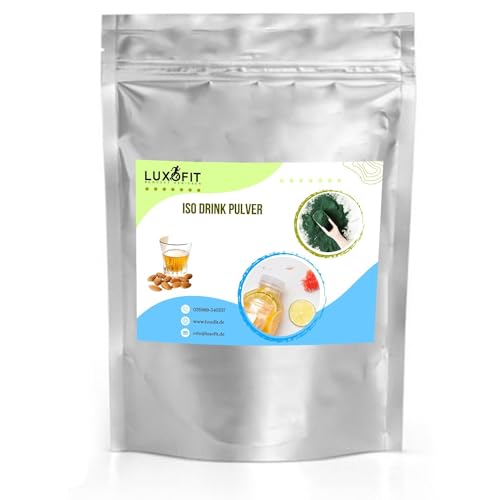 Luxofit Amaretto Isotonisches Getränkepulver, Elektrolytgetränk, ohne Alkohol, Natürliche Farbstoffe, schnelle und einfache Zubereitung, Fitness-Getränk (1 Kg) von luxofit