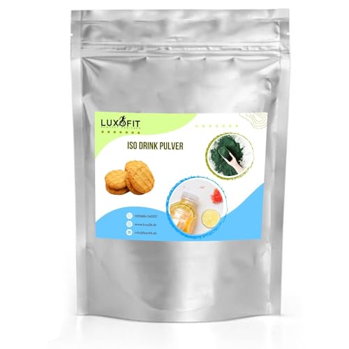 Luxofit Butterkeks Cookie Isotonisches Getränkepulver, Elektrolytgetränk für Sportler, L-Carnitin, Allergenfreies Trinkpulver, Fitness Drink, Sportgetränk (333 g) von luxofit