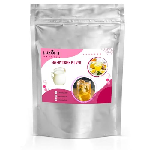 Luxofit Buttermilch Energydrink Pulver, Taurinhaltiges Getränkepulver, schnelle und einfache Zubereitung, Natürliche Farbstoffe, erfrischende Geschmacksrichtung (10 Kg) von luxofit