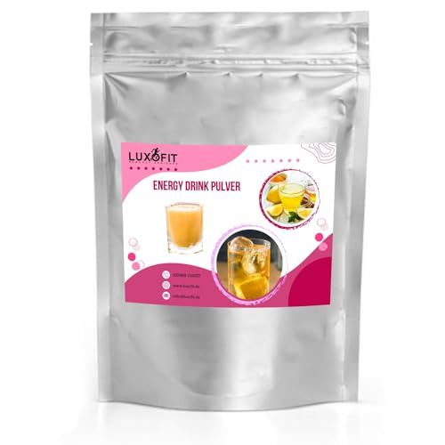 Luxofit Eierlikör Zabaione Energydrink Pulver, Taurinhaltiges Getränkepulver, allergenfrei, leichte Zubereitung, natürliche Farbstoffe, Geschmacksintensiv, alkoholfrei (1 Kg) von luxofit