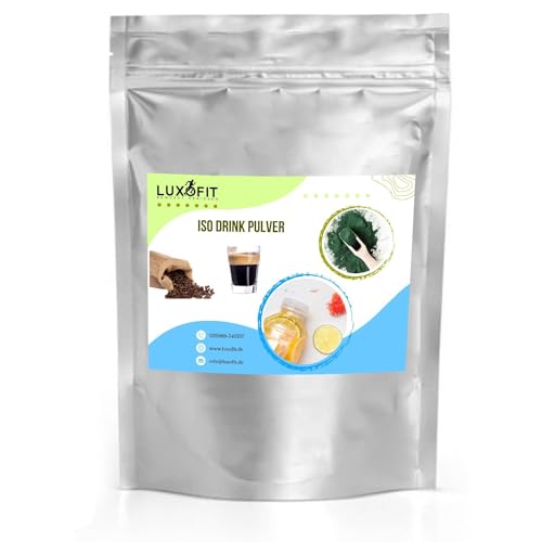 Luxofit Espresso Getränk isotonisch/Iso Drink Pulver, L-Carnitin, Sportlergetränk, Natürliche Farbstoffe, Elektrolytgetränk, Schnelle und einfache Zubereitung (10 Kg) von luxofit