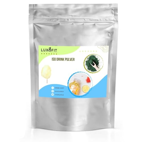 Luxofit Gelbe Zuckerwatte Getränk isotonisch/Iso Drink Pulver, L-Carnitin, Elektrolytgetränk, Natürliche Farbstoffe, Erfrischungsgetränk, schnelle Zubereitung (10 Kg) von luxofit