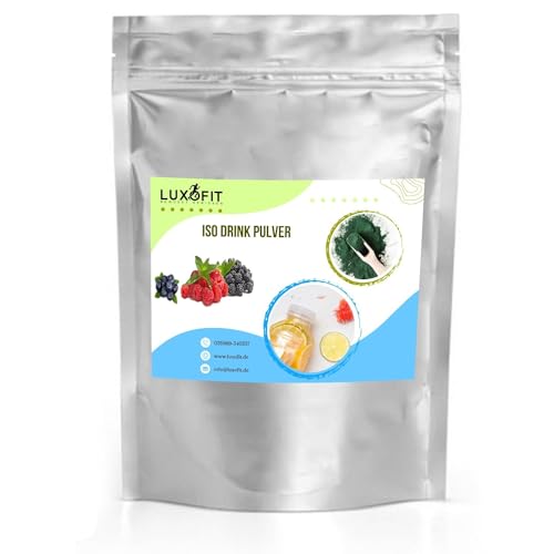 Luxofit Heidelbeer Brombeer Himbeer Getränk isotonisch | Iso Drink Pulver, Elektrolytgetränk, Natürliche Farbstoffe, für Sportler geeignet, schnelle und einfache Zubereitung (10 Kg) von luxofit