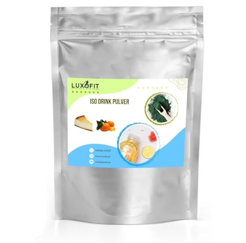 Luxofit Käsekuchen Mandarine Getränk isotonisch | Iso Drink Pulver, L-Carnitin, Sportgetränk, natürliche Zutaten, einfache Zubereitung, erfrischend (1 Kg) von luxofit