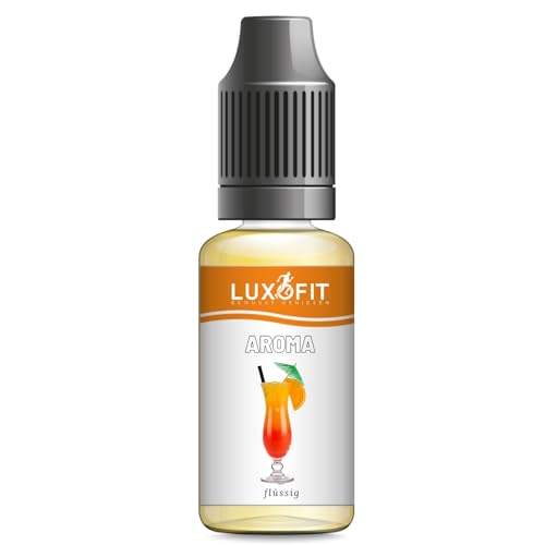 Luxofit Karibik Cocktail Aroma flüssig, Aromen für Lebensmittel und Getränke, GMO-frei, Vegetarisch und Vegan, Exotische Geschmacksrichtungen, Made in Germany (1 L) von luxofit