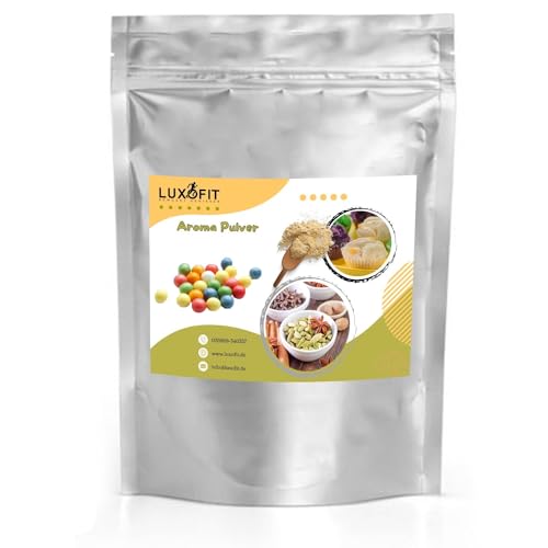 luxofit Kaugummi Aroma Pulver, Aromatisierung von Getränken und Lebensmitteln, Geschmackserlebnisse in der Küche, Verfeinern von Speisen, Vegetarisch und Vegan, Made in Germany (1 Kg) von luxofit