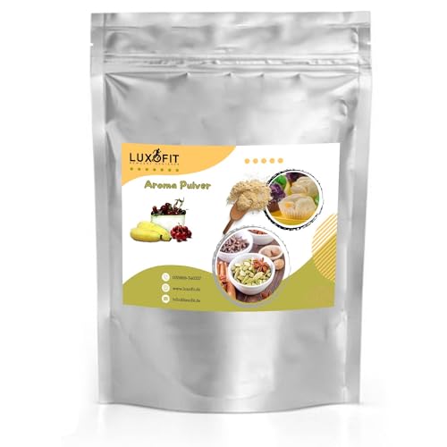 Luxofit KiBa Kirsch Banane Aroma | Geschmack | Flavour Pulver, Geschmacksrichtungen für Lebensmittel und Getränke. GMO-Frei, Vegetarisch und Vegan, Made in Germany (50 g) von luxofit