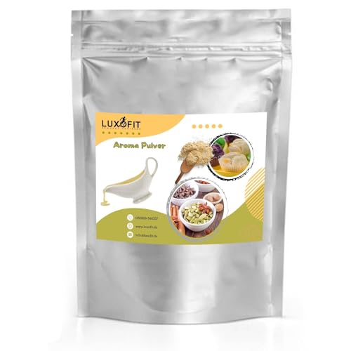 Luxofit Kondensmilch Aroma Pulver, Intensive Geschmackserlebnisse, Geschmacksverfeinerung von Lebensmitteln und Getränken, Kreative Küche, Vegane Aromen, Made in Germany (500 g), Weiß von luxofit