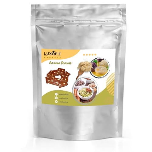 Luxofit Lebkuchen Aroma Pulver, Aromatisierung von Lebensmitteln und Getränken, Pulveraromen in der Gastronomie, GMO-frei, Vegetarisch und Vegan, Kosteneffizient, Made in Germany (500 g) von luxofit