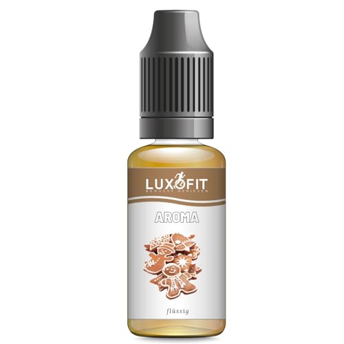 Luxofit Lebkuchen Aroma flüssig, Verfeinerung von Lebensmitteln und Getränken, Vegan und vegetarisch, GMO-frei, Geschmacksverfeinerung für Küche und Gastronomie, Made in Germany (50 ml), Braun von luxofit