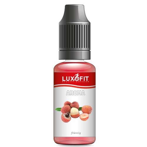 Luxofit Lychee Aroma flüssig, Flüssige Aromen für Lebensmittel und Getränke, Geschmacksverfeinerung in der Küche, Made in Germany, Vegetarisch und Vegan, GMO-Frei (1 L) von luxofit