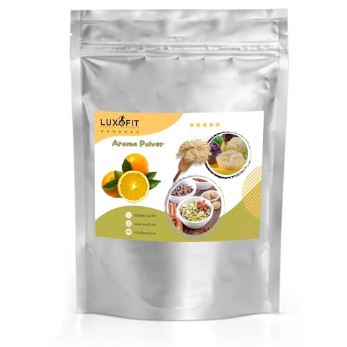 Luxofit Orange Aroma Pulver, Aromatisierung von Getränken und Lebensmittel, Vegan und Vegetarisch, Allergenfreie Aromen, Geschmacksverfeinerung in der Küche, Made in Germany (1 Kg) von luxofit