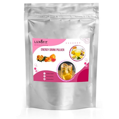 Luxofit Pampelmuse Orangen Mandarinen Energy Drink Pulver, allergenfrei, Taurinhaltiges Getränkepulver, Geschmacksintensiv, schnelle und einfache Zubereitung (1 Kg) von luxofit