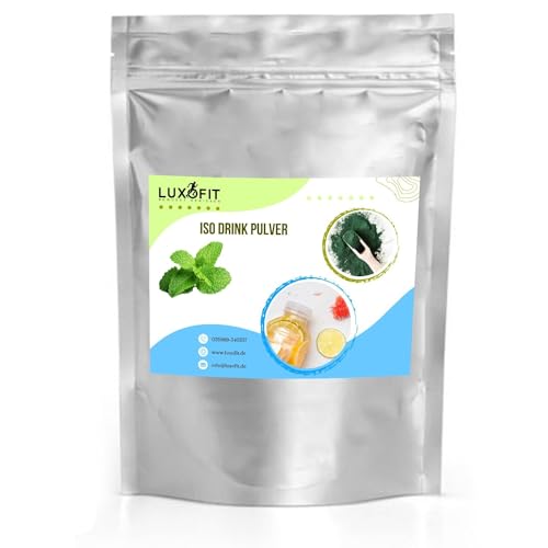 Luxofit Pfefferminze Getränk isotonisch Iso Drink Pulver, Elektrolytgetränk, Sportdrink, Fitness-Getränkepulver, Schnelle Zubereitung, Geschmacksintensiv (10 Kg) von luxofit