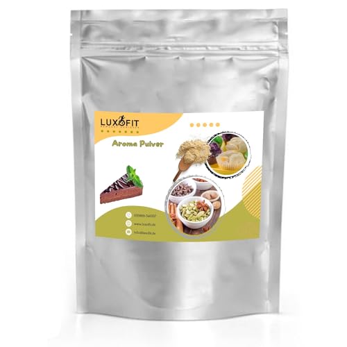 luxofit Schokokuchen Aroma | Geschmack | Flavour Pulver, Geschmacksverstärker für Getränke und Lebensmittel, Aromatisierung, Vegetarisch und Vegan, Made in Germany, GMO-Frei (500 g) von luxofit