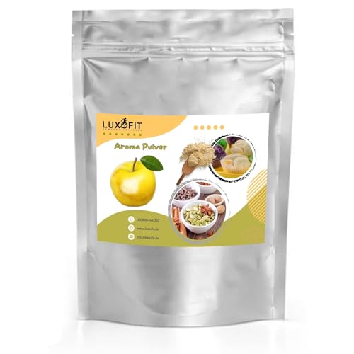 Luxofit Süßer Gelber Apfel Aroma Pulver, Aromen für Lebensmittel, Aromatisierung von Getränken, Vegetarisch und Vegan, ohne Allergene, Made in Germany, GMO-Frei (200 g) von luxofit