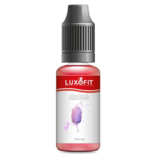 Luxofit Zuckerwatte Aroma flüssig, Aromatisierung von Lebensmitteln, Getränke verfeinern, Made in Germany, Vegetarisch und Vegan, GMO-Frei, Geschmacksverstärker (1 L) von luxofit