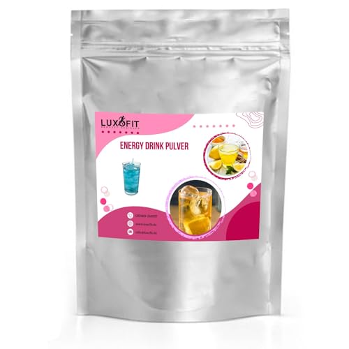 luxofit Schlumpfeis/Tutti Frutti Energy Drink Pulver, allergenfrei, Koffeinhaltiges Getränkepulver, natürliche Farbstoffe, Geschmacksintensiv, schnelle und einfache Zubereitung (10 Kg) von luxofit