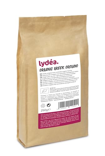 Lydea Griechischer BIO Oregano, 250 g, Premium Qualität mit intensivem Aroma und Geschmack von lydéa