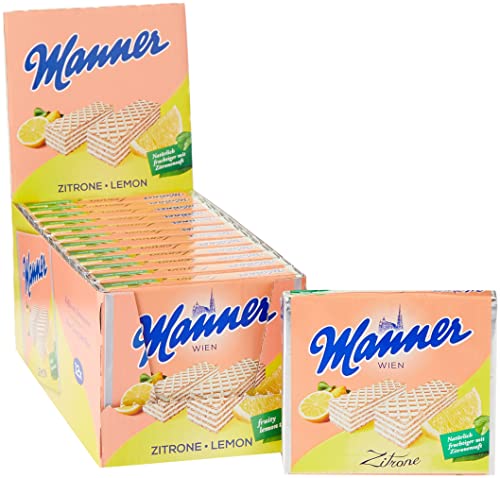 Manner Lemon Wafers75 g (Pack of 12) von manner