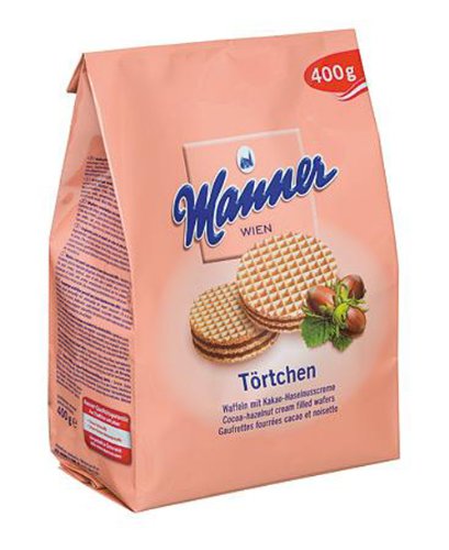 Manner Waffeln, 4er Pack (4 x 400 g) von manner