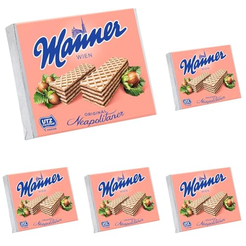 Manner Waffeln Neapolitaner, 75 g (Packung mit 5) von manner