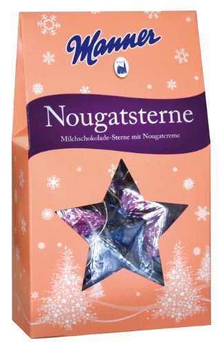 Manner Weihnachtssterne Nougat von Manner