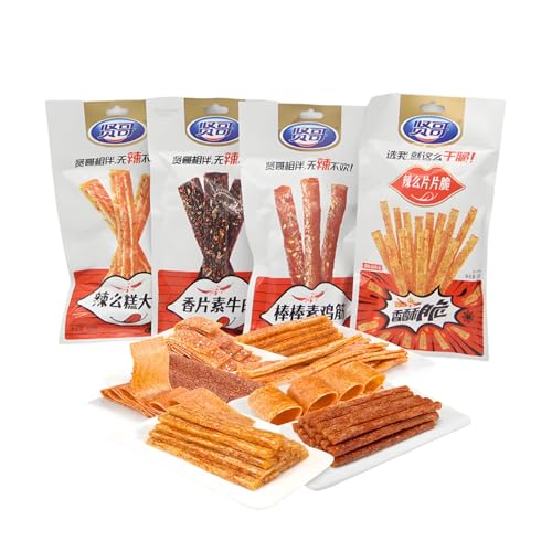 101g*4 vegetarisches Rindfleisch, vegetarische Hähnchensehne, würzige Scheiben, würzige Snacks, vegetarisches Fleisch, Gluten，Latiao von mckona