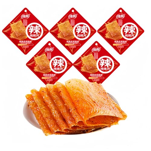 5 Packungen Latiao-Gewürzstreifen, würzige Snacks, chinesische Gewürzstreifen, klassische Gewürzstreifen, lässige Snacks, würzige Streifen Latio von mckona