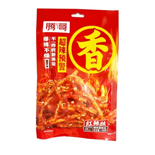 Chinesische Snacks Scharfe Snacks Superscharfe Snacks Vegetarische Snacks Devil's Chili Pepper Latiao-Spicy Silk von mckona