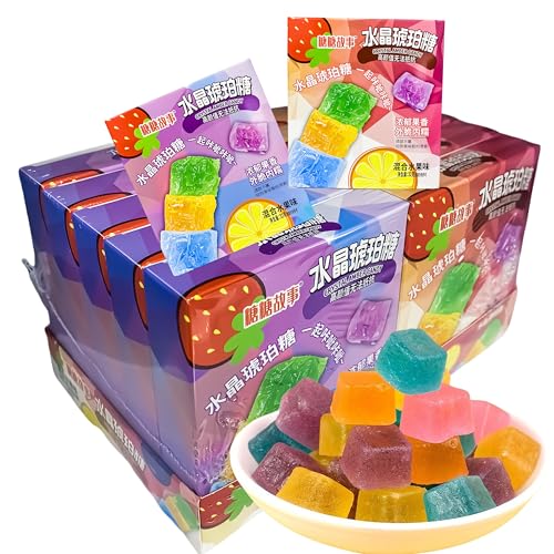 mckona – Fruchtbonbons, Bernsteinfruchtbonbons, verschiedene Bonbons, bunte Gummibonbons, außen knusprig und innen weich, handgefertigte Edelsteinbonbons 32 g/1,13 Unzen*10 Box von mckona