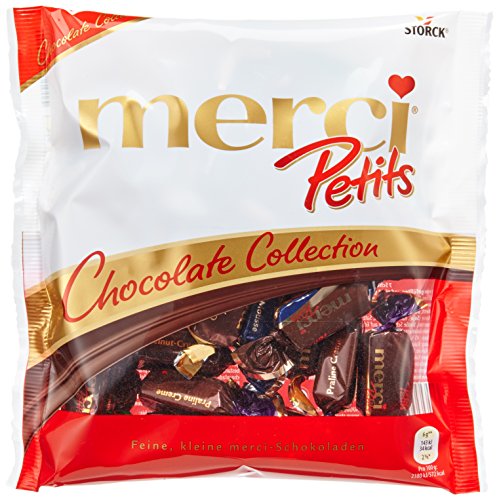 merci Petits Chocolate Collection – Feine Pralinen in 7 köstlichen Sorten - kleines Dankeschön für jedermann – (12 x 125g Beutel) von merci Petits