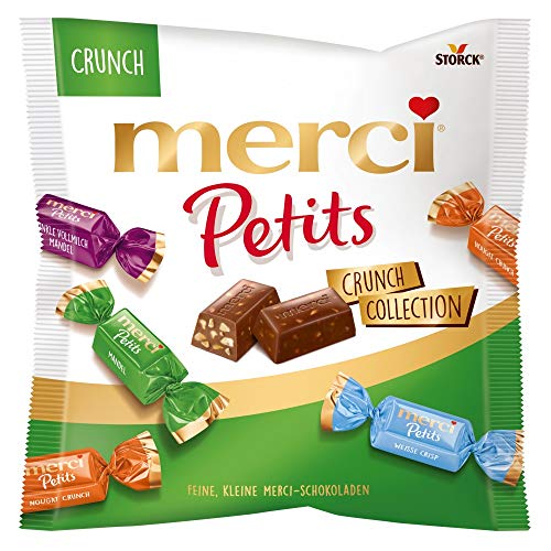 merci Petits Crunch Collection (1 x 125g) / Feine Pralinen in 4 Sorten von merci Petits