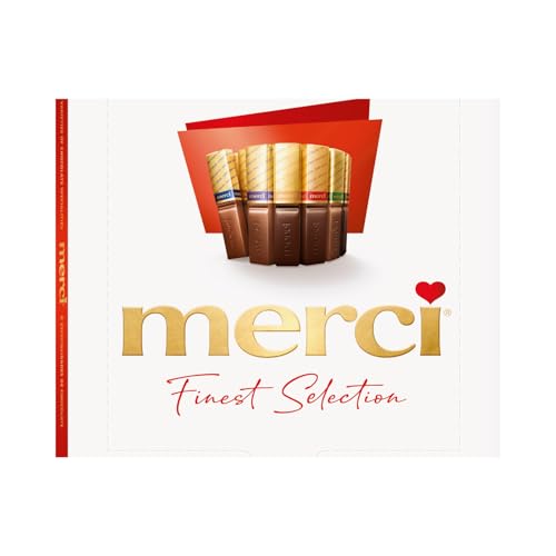 merci Finest Selection Große Vielfalt – 1 x 250g – Gefüllte und nicht gefüllte Schokoladen-Spezialitäten von merci