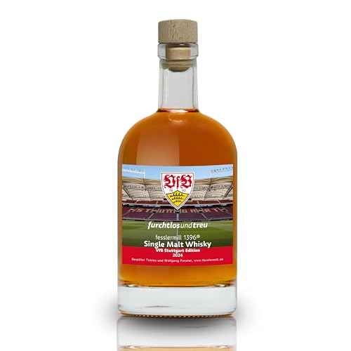 Fesslermill1396 mettermalt VfB Stuttgart Single Malt Whisky | Limitierte Auflage | Offizielles Merchandise | Deutscher Whiskey | Regionales Getreide aus Baden-Württemberg von mettermalt