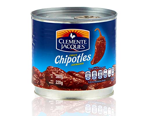 Chipotle Chili in Adobo Sauce - Chipotle in Adobo von Clemente Jacques (Pack von 1) 380gr von mexhaus