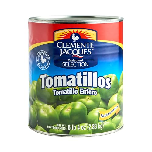 Ganze Grüne Tomaten Dose – Tomatillo Entero (1 Stück) 2800 g von Clemente Jacques – 100% Mexiko – perfekt für Salsa Verde, Chilaquiles, Enchiladas von mexhaus