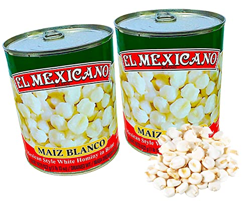 Mexikanischer weißer Mais - (Pack von 2) je 822g - Maiz Blanco von El Mexicano - Mais Pozolero von mexhaus